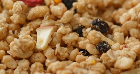 Cereal breakfast at morning
