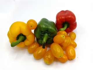 Colorful peppers On the plate to make Thai food2