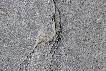 Asphalt cracks fracture surface texture