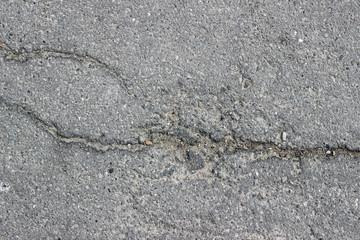 Asphalt cracks fracture surface texture