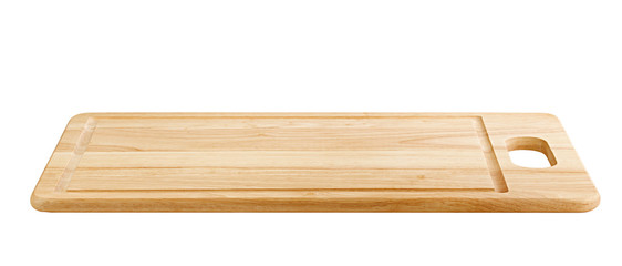 wooden board isolated on white background, clipping path