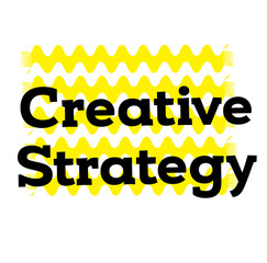 creative strategy stamp on white