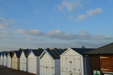 beach huts in england