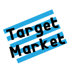 target market stamp on white