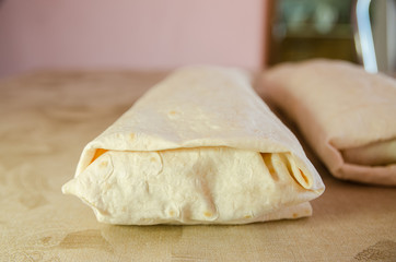 Cooking chicken wrap 