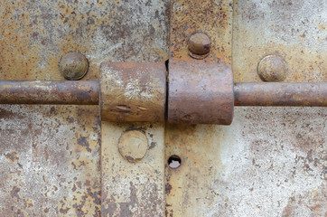 Metal Hinge Closeup Horizontal