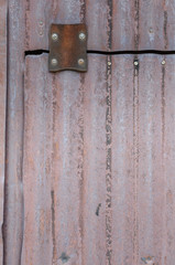 Leather Hinge on Metal Sheets