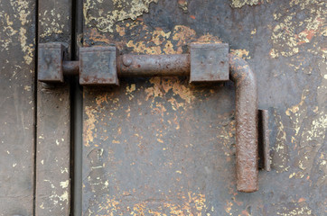 Rusty Latch in Closed Position