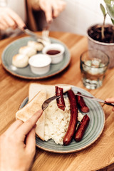 breakfast in the cafe