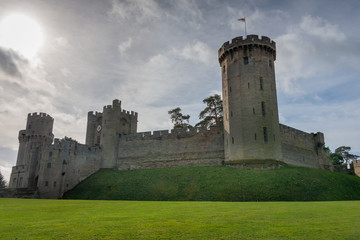 Warwick Castle Warwick Warwickshire England UK March 4th 2019 view of Guys Tower at Warwick Castle...