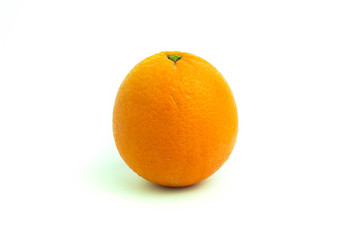 organic orange isolated on a white background.