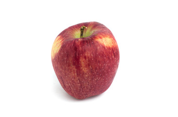 red apples isolated on a white background.