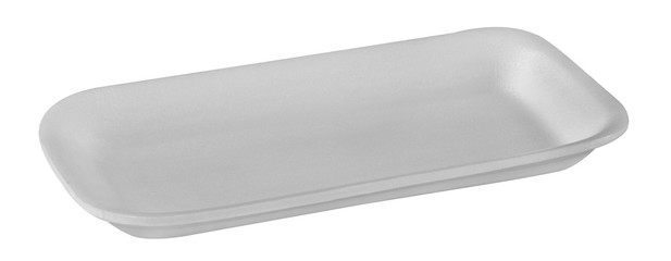 Plastic food tray,Styrofoam food tray isolated on white background