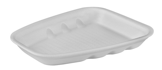 Plastic food tray,Styrofoam food tray isolated on white background
