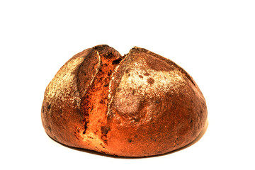 Bread on a white background.