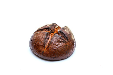 Bread on a white background.