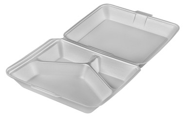 Plastic food tray,Styrofoam food tray isolated on white background