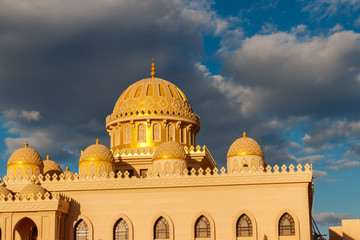 Facade of El Mina Masjid Mosque in Hurghada, Egypt
