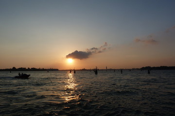 Coucher de soleil sur Venise 