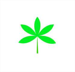 vector logo of green cannabis
