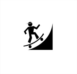 skateboarding vector logo