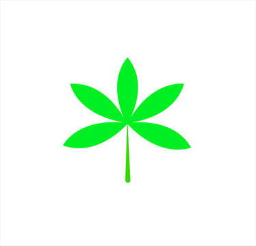 vector logo of green cannabis