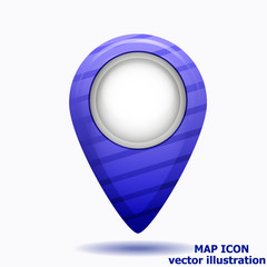 Bright map icon. Location Icon vector. Vector illustration