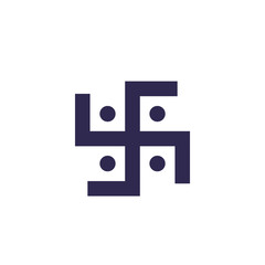 hindu swastika, vector sign