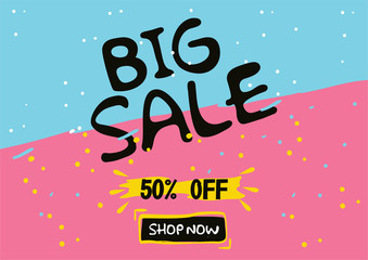 Fototapeta premium Big Sale Banner 