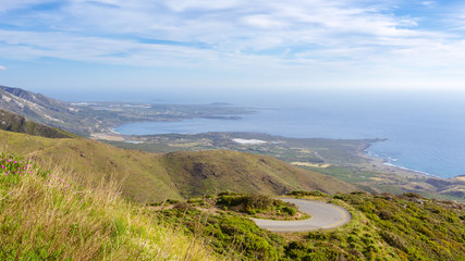 West coast of Crete on a sunny spring day. Greece, Europe