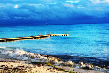 pier and sea