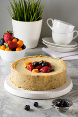 Homemade cake with icing, chocolate, cream cheese, homemade cakes, home bakery