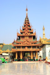 Shwedagon Pagoda in Yangon, Myanmar