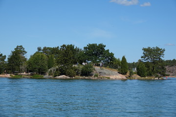 Fototapeta na wymiar Schärenküste bei Stockholm