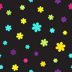 Fototapeta na wymiar Flower pattern. Seamless vector background