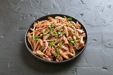 Slow cooked pulled beef for sandwiches