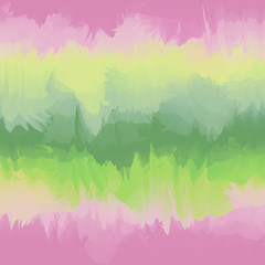Abstract blurred background of green, yellow and pink flashes.