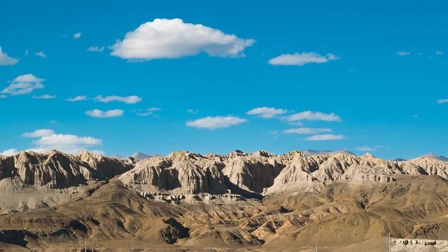 View on Tholing Tibet Time laps