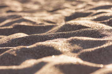 empty, dry, tourism, pattern, background, nature, material, smooth, climate, marine, coastline, gold, dunes, pebbles, yellow, tropic, golden, waves, lines, ripple, wind, sunlight, space, arid, closeup