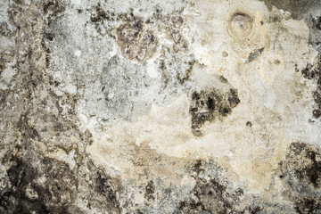texture of old antique wall, destroyed layer of concrete wall plaster, dark grunge abstract background