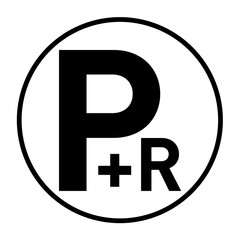 Obraz premium Park and ride sign 