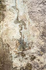 texture of old antique wall, destroyed layer of concrete wall plaster, dark grunge abstract background