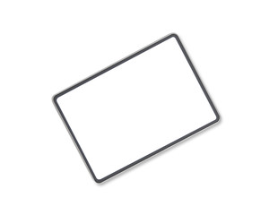 Fototapeta na wymiar White Screen tablet pc isolated on white background