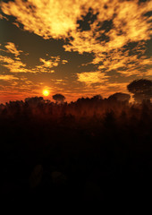 dark and scary fantasy landscape environment 