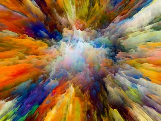 Keuken foto achterwand Mix van kleuren Colorful Splatter