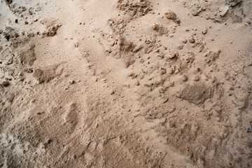 Industrial sand surface