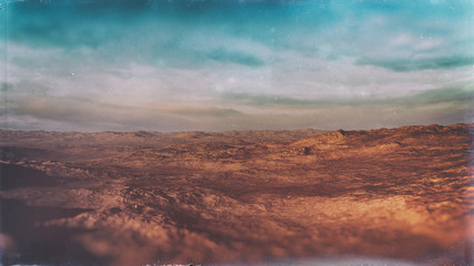 epic fantasy landscape with majestic sky