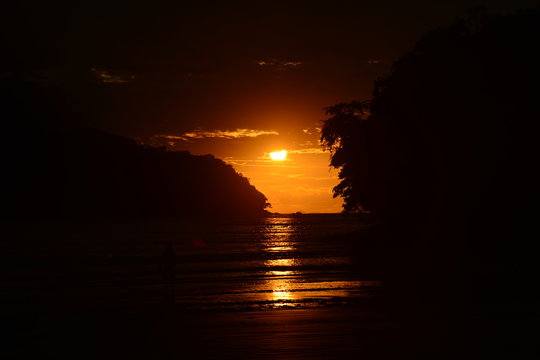 Sunrise in Felix Beach, Ubatuba, SP, Brasil
