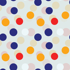 Abstract color spheres seamless pattern