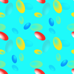 Acid ellipses seamless pattern